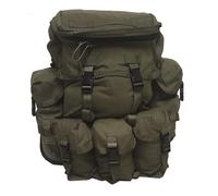 Kitpimp Commanders Military Army Patrol Pack Bag Backpack Rucksack Mk2 - MTP Olive Green - With Commanders Lid - Bushcraft Edition