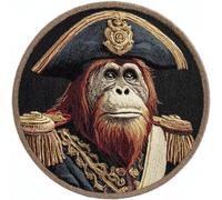 Kitquiver Rug Making Kit for Adults A Gorilla Wearing Clothes 60x60cm