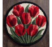 Kitquiver Tapestry Kits for Adults Red Tulips 80x80cm