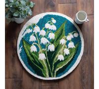 Kitquiver Tapestry Kits for Adults White Lily of the Valley 60x60cm