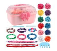 Kits for Making Bracelets - Bracelet Making Set Craft for Girls - Jewelry Art Band Wire Maker Toy Set for Birthday Girls Home School