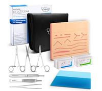 Kits of Medicine Suture Practice Kit with HD How-To Video Course - Complete Suture Practice Kit For Students, Reusable Silicone Skin Suture Pad - For Education Use Only