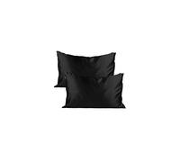Kitsch 100 Satin Pillowcase with Zipper Softer Than Silk Pillowcase for Hair Skin Cooling Pillow case Satin Pillow Case Cover StandardQueen 2 Pa