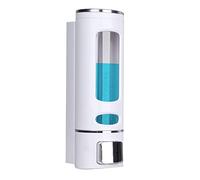 KITSCH Abs Plastic Liquid Soap Dispenser for Bathroom Wall Mounted HandWash Shampoo Conditioner Sanitizer Lotion Dish Wash Gel Dispenser for Kitchen 400 Ml White Pack Of 1