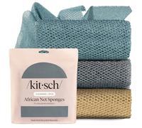 Kitsch African Net Sponge 3pcs - Aqua Grey
