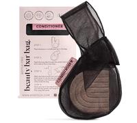 Kitsch Bar Soap Saver Bag - Patented Mesh Bag Soap Holder for Shampoo and Conditioner Bars - Extends Use & Prevents Soggy Mess - Recycled Mesh Beauty Pouch, Eco-Friendly - Black