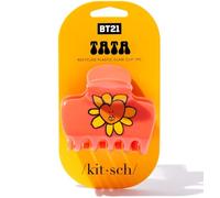 BT21 x Kitsch Recycled Plastic Puffy Medium Hair Clips for Women, Medium Claw Clips for Thin Hair, Claw Hair Clips for Short Hair, Medium Hair Claw Clips for Women, Cute Hair Claws for Girls, Tata