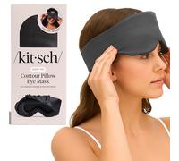 Kitsch Contour Pillow Eye Mask - Softer Than Silk Eye Mask for Sleeping, Blindfold Sleep Masks for Women & Men, No Eye Pressure, Lightweight, Eye Care, Travel Essentials - Charcoal