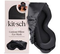 Kitsch Contour Pillow Eye Mask - Softer Than Silk Eye Masks for Sleep, Blindfold Sleep Masks for Women & Men, No Eye Pressure, Lightweight, Eye Care, Travel Essentials - Charcoal