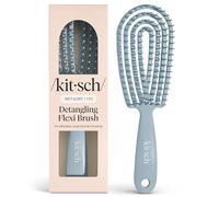 Kitsch Detangling Flexi Brush - Daily Hair Care Tool - Flexible Frame, Smooth Bristles - For Wet or Dry Hair -Haze Blue