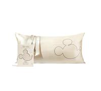 Kitsch Disney Mickey Mouse Satin Pillowcase with Zipper Softer Than Silk, Cooling Pillow Case for Hair & Skin, Wrinkle-Free, Machine Washable, King Size 19x36