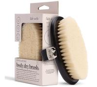Kitsch Dry Brushing Body Brush - Exfoliating Scrubber, Soft Vegan Bristle for Sensitive Skin, Gentle Back Scrubber, Dry Brush for Body Care Exfoliator, Skin Massage, Bath, and Removal of Dead Skin