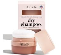 Kitsch Dry Shampoo Powder with Rice Protein for Women & Men - Volumizing, Unscented, No White Cast, Non Toxic, Organic, Paraben & Benzene Free, Non Aerosol for Oily & Light Hair, Travel Size - 8g