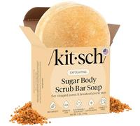 Kitsch Exfoliating Sugar Body Scrub Bar Soap 113g - Polishing Soap Bar with Granules, Walnut Shell & Coconut Oil - Hydrating Exfoliating Body Scrub for Smooth, Glowing Skin Care