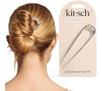 Kitsch French Hair Pin for Women 1pc - Silver