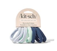 Kitsch Hair Ties No Damage - Strong, Stretchy Hair Bands | Soft Nylon Ponytail Holders, Snag-Free Rubber Bands, Perfect for Updos & Braids - Garden Bouquet | Ideal Gifts for Women, 8pcs