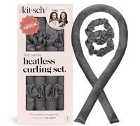 Kitsch Satin Heatless Curling Set - Charcoal