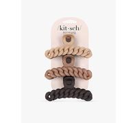 Kitsch Kitsch Chain Plastic Hair Claw Clips Pack Of Three Neutral