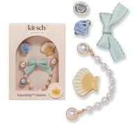 Kitsch KitschPop™Charm Sets - Interchangeable Charms For Hair Clips, Hair Brushes | Durable Assorted Cute Charms | Compatible with KitschPop™Hair Accessories - Coastal Cottage, 6pcs