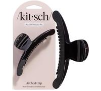 Kitsch Large Arched Hair Clips For Women - Black, 1pc | Recycled Plastic Hair Claw Clips - Secure Hold. Comfortable All-Day Wear - Ideal For Thick Thin Curly Straight Hair - Glossy