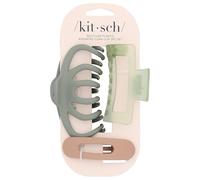 Kitsch Large Assorted Hair Clips for Women, Medium Open Shape Hair Claw Clips for Thick Hair, Flat Lay Hair Clip & Big Octopus Claw Clip for Teen Girls, Hair Styling Accessories, 3 pcs