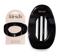 Kitsch Large Flat Claw Clips for Women - Stylish Flat Hair Clips, Strong Hold for Thick & Fine Hair | Non-Slip for Secure, Comfortable All-Day Wear | Ideal Gifts for Women - Black
