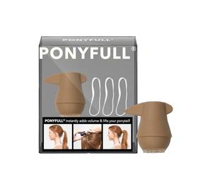 Kitsch PONYFULL Hair Volumizer Tool - Adds Lift and Style To Your Ponytail | Hair Bun Maker for Women | Includes 3 No Snag Elastic Ties- Ideal for Daily Use or Any Occasion - (Blonde)