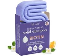Kitsch Purple Shampoo Bar for Blonde Hair - Toning Purple Shampoo Bars with Biotin for Strengthening Hair & Neutralizing Brassy Tones | Vegan Solid Shampoo Bar for Hair Shine | Zero Waste, 3.2 oz