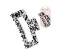 Kitsch Recycled Plastic Large Claw Clip, Big Open Shape Hair Clips for Women, Large Hair Claw Clips & Jaw Clips, Big Claw Clips for Thick Hair, Claw Hair Clips for Girls (1pc, Black)