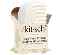Kitsch Rice Water Conditioner Bar for Hair Growth - 77g | Hair Conditioner with Rice Protein to Repair Damage & Prevent Split Ends - Sulfate, Silicone & Paraben-Free Hair Care