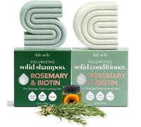 Kitsch Rosemary & Biotin Shampoo and Conditioner Set for Hair Growth - Strengthening Thickening & Volumizing Shampoo and Conditioner Bar - Parab