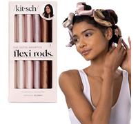 Kitsch Satin Flexi Rod Heatless Hair Curler Set 6pcs - Rosewood
