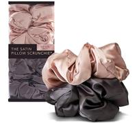 Kitsch Satin Sleep Pillow Scrunchies - Blush/Gray