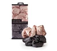 Kitsch Satin Sleep Pillow Scrunchies - Blush/Gray