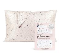 Kitsch Satin Pillowcase for Hair & Skin - Softer Than Silk Pillow Cases, Smooth Cooling Satin Pillow Case, Wrinkle-Free, Machine Washable, Pillow Cases Standard Size 48x66 cm, White Terrazzo