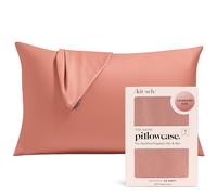 Kitsch Satin Pillowcase for Hair & Skin - Softer Than Silk Pillowcase for Hair and Skin | Cooling Pillowcases with Zipper | Satin Pillow Case Cover | Pillow Cases Standard Queen (Terracotta, 1 Pack)