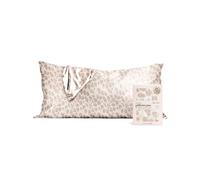 Kitsch Satin Pillowcase with Zipper for Hair & Skin, Softer Than Silk Pillow Cases King, Smooth Pillow Covers, Machine Washable, Wrinkle-Free, Cooling Satin Pillow Case King Size 19"x36", Leopard