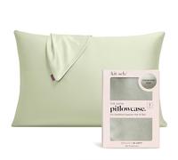 Kitsch Satin Pillowcase with Zipper for Hair & Skin - Softer Than Silk Pillow Cases, Smooth Cooling Pillow Cover, Machine Washable, Wrinkle-Free - Queen/Standard (19x26) - Sage