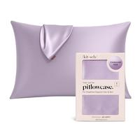 Kitsch Satin Pillowcase with Zipper for Hair & Skin - Softer Than Silk Pillow Cases, Smooth Cooling Satin Pillow Case, Wrinkle-Free, Machine Washable, Pillow Cases Standard Size 48x66 cm - Lavender