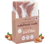 Kitsch Shea Butter Body Wash | Exfoliating Bar Soap for Women & Men | Moisturizing Shea Butter Bar Soap for Soft and Hydrated Skin | All Natural, Paraben Free and Vegan | Made in USA - 4 oz