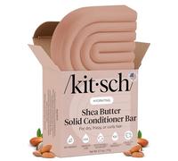 Kitsch Shea Butter Conditioner Bar - Shea Moisture Conditioner for Soft, Hydrated Hair - Solid Hair Conditioner for Hair Care - Paraben, Sulfate & Silicone-Free, Vegan, Made in USA - 2.7 oz