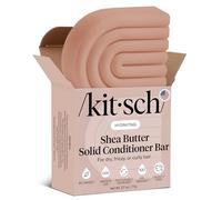 Kitsch Shea Butter Conditioner Bar - Shea Moisture Conditioner for Soft, Hydrated Hair - Solid Hair Conditioner for Hair Care - Paraben, Sulfate & Silicone-Free, Vegan, Made in USA - 2.7 oz