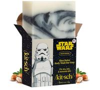 Kitsch Shea Butter Exfoliating Body Wash x Star Wars Stormtrooper Design - Moisturizing Bar Soap & Gentle Soap Bar - Hydrates, Softens & Soothes Skin - Paraben, Silicone & Sulfate-Free - 4 oz