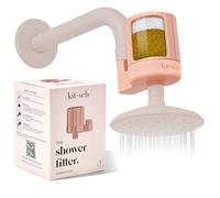 Kitsch Shower Head Filter for Hard Water - Water Softerner for Shower, Hardwater Filter for Showerhead, Improves Hair,Nails & Skin, Removes Chlorine, Heavy Metals & Other Harmful Substance -Terracotta