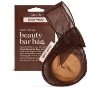 Kitsch Bar Soap Saver Bag - Recycled Mesh Beauty Bar Pouch for Body Wash, Conditioner & Shampoo Bars, Holder to Preserve Soap, Eco-Friendly, Patented Bag - Chocolate