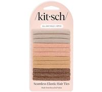 Kitsch Soft Nylon Hair Ties No Damage 12pcs - Neutral