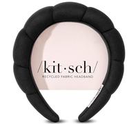 Kitsch Spa Headband for Washing Face - Recycled Fabric, Non-Slip Black Headbands for Women - Cute Stuff for Makeup, Beauty, Skin Care, Self Care | Ideal Gifts for Women - 1Pc