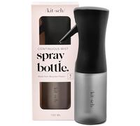 Kitsch Spray Bottle for Hair 150ml - Fine Mist Water Mister & Water Spray Bottle - Recycled Hair Spray Bottle - Spray Bottles for Cleaning, Styling, Plants & More - Black