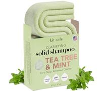 Kitsch Tea Tree & Mint Clarifying Shampoo Bar for Dandruff | Anti-Dandruff Shampoo for Itchy Scalp | Sulfate-Free Hair Shampoo | Vegan Shampoo Bar | For All Hair Types