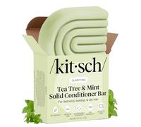 Kitsch Tea Tree & Mint Conditioner for Women and Men 77g - Clarifying Anti Dandruff Solid Conditioner Bar - Hair Color Safe, Hair Care for All Hair Types - Organic, Vegan, Sulfate Free